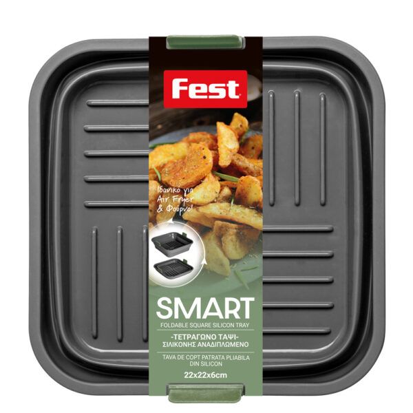 ΤΕΤΡΑΓΩΝΟ ΤΑΨΙ ΣΙΛΙΚΟΝΗΣ ΑΝΑ/ΜΕΝΟ 22x22x6 FEST SMART